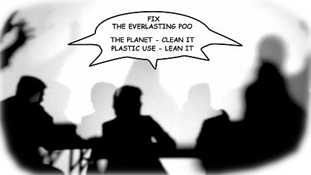 people meeting discussing planet clean it plastic use lean it